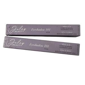 Julep Beauty Crème to Powder Eyeshadow 101 Smoky Grey Shimmer Lot of 2
